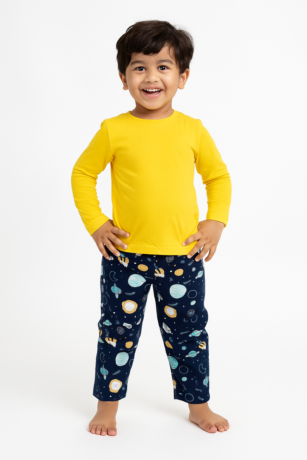 Pack of 5 Kids Cotton Track Pants | Soft & Breathable Pajamas (0–3 Years)